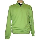 Pima 1/4 Zip Mock Neck Pullover
