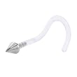 18 Gauge Steel Cone BIOPLAST Nose Ring
