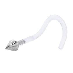 18 Gauge Steel Cone Bioplast Nose Ring