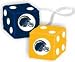 Official NFL National Football League Licensed Team Logo Fuzzy Dice shape Mirror Danglers - San Diego Chargers