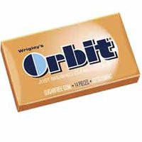 Wrigleys Orbit Sugar Free Chewing Gum, Citrus mint - 14 Pieces Pack, 12 ea by Sugar-Free Candy
