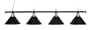 72" Metal Brass - Black Finish Pool Table Light Billiard Lamp