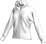 Adidas Damen Kapuzenjacke AL Q2 Pack CU, white, 42