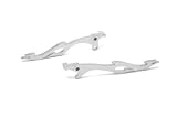 1987-2010 Kawasaki Vulcan 1500 1600 Billet Aluminum Chrome Brake and Clutch Flame Hand Grips Levers Left and Right One Pair Motorcycle