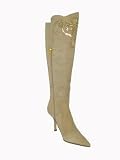 LE SILLA Suede Pearl Crystal Hi Boot 700168 in Beige