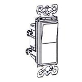 Three Way Lighted Decor Switch, White
