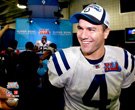 Indianapolis Colts Adam Vinatieri Celebration at Super Bowl 41