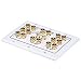 Datacomm 45-0069 7.1 Surround Sound 3-Gang Plate (White)