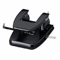 Officemate  Heavy Duty Adjustable 2-3 Hole Punch with Lever Handle, 32-Sheet Capacity, Black (90078)