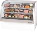 49 Marketeer Refrig Display Case, SS Curved Glass, 2 Adj. Shelves/Lighting