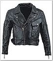 Men's Vented Leather Brando Motorcycle Jacket MJ416