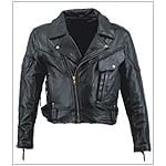 Leather Jackets - Mens Vented Brando Motorcycle Leather Jacket