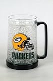Green Bay Packers 16 oz Plastic Crystal Freezer Mugs - Set of 4