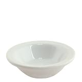 FRUIT PORC WH RE 4 5/8, CS 3/DZ, 07-1335 CRESTWARE CHINA PORCELAIN