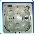 Raindance Spas The Cascade Spa w JBL Stereo CD 4 Speakers 61 Jets 220v - Sahara