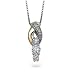 14K Two-Tone Gold Diamond Pendant - 1.00 Ct.