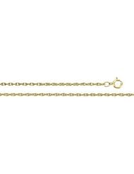 CleverEve Designer Series 14K Yellow Gold 18 Inch 1.5mm Solid Rope Chain