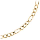 10K Yellow Gold Figaro Link Neck Chain