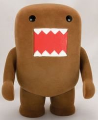 Childrens Toyshop  Toys : Domo Brown Flocked 8 inch Vinyl Figure