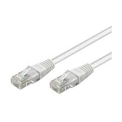 BIGtec 3m CAT.5e Ethernet LAN Patchkabel Gigabit Netzwerkkabel Patch Kabel wei� weiss (RJ45, Cat 5e, Twisted Pair UTP, 1000 Mbit/s) 2 x RJ45 Stecker ideal f�r Switch , DSL Verbindungen , Patchfelder , Patchpanel , Router , Modem , Access Point und andere Ger�te mit RJ45 Anschlu� ,CAT Kabel KAT Kabel CAT5e