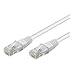 BIGtec 3m CAT.5e Ethernet LAN Patchkabel Gigabit Netzwerkkabel Patch Kabel wei� weiss (RJ45, Cat 5e, Twisted Pair UTP, 1000 Mbit/s) 2 x RJ45 Stecker ideal f�r Switch , DSL Verbindungen , Patchfelder , Patchpanel , Router , Modem , Access Point und andere Ger�te mit RJ45 Anschlu� ,CAT Kabel KAT Kabel CAT5e
