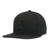 Los Angeles Angels of Anaheim Youth Black on Black Hat