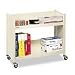 Bretford Single-Sided Steel Book Cart with Two Slant Shelves