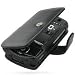 Electronics : Luxury Black Leather Premium Book Case for HTC Cruise / XDA Orbit 2