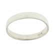 Classic Plain Wedding Band Ring in Sterling Silver