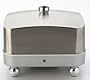 Alfille 60025 Temperature-Controlled Portable Butter Dish with Lid, Silver/Stainless