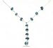 Sterling Silver 16 Inch LS Necklace With Turquoise Nugget Dangle