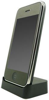 GreyMobiles Black Dock Charger Desktop Stand For Apple iPhone 3G 3GS (8GB 16GB 32GB)