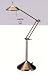 Brushed Steel & Copper 50H Halogen Desk Lamp