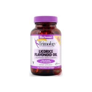 Bluebonnet - Trimology Licorice Flavonoid Oil Vegetarian Softgels Gluten-Free - 90 SG by Bluebonnet