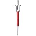 VistaLab 1137 Aluminum Alloy and Stainless Steel MLA Digital Pipette, 50-200 microliter Volume, 1 microliter Graduation Interval, +/-2% Accuracy, Red