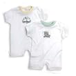 Under the Nile Organic Cotton Baby Romper Born Organic (3 Months, Born Organic (Yellow Collar))