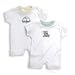 Under the Nile Organic Cotton Baby Romper Born Organic (3 Months, Born Organic (Yellow Collar))
