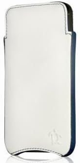 Apple iPhone 5 Slim Vertical Case 'Elegance' Collection White / Marine Blue