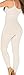 Shapewear Lycra - Nylon Body Shaper Braless Adjustables Straps Capri Nude