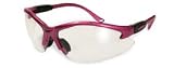 Cougar Safety Glasses - Clear Lens - Hot Pink Frame