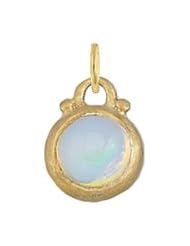 October Opal Charm in 24 Karat Gold Vermeil