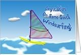 Congratulations - Windsurfing swells humor Card