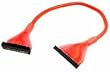 Cable, Rounded, UV Red, Single Floppy Drive, 18", 3.5"