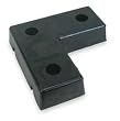 Industrial Grade 2MYR3 Dock Bumper, Rubber, HxDxW 18x4x18 In