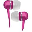 Pink High-Performance Isolation Stereo Earphones In-Ear Isolation Design