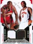 2004 SPx Authentic Antoine Walker & Josh Smith Dual Game Worn Jersey Card