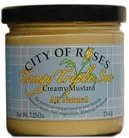 City of Roses All Natural Tangy Triple Sec Creamy Mustard 7.25 oz. Jar
