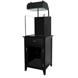 Current USA Solana 25 Gallon Aquarium w/ 150W HQI 2x32W Power Compact SunDial Pendant & Modern Black Stand