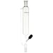 Chemglass CG-1704-03 Glass Cylindrical Style Addition Funnel, with 0-4mm PTFE Threaded Valve, 250mL Capacity