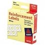Self-Adhesive Reinforcement Label for 9/32" Std Diameter Holes, White, 200/Pack AVE05729